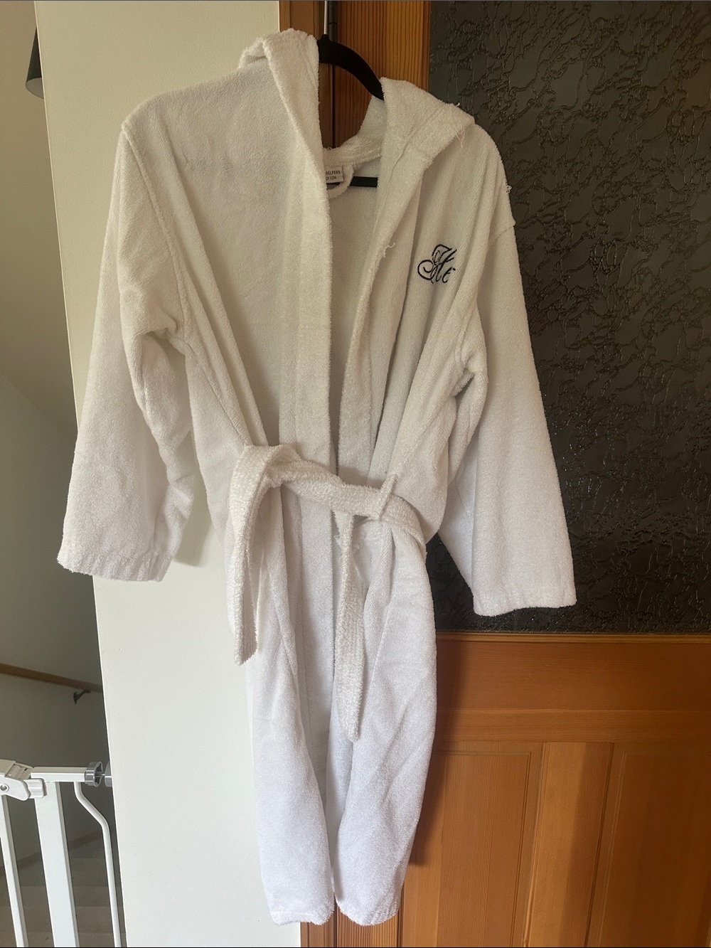 His/ Hers White Hooded Terry Bathrobe